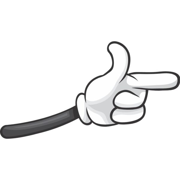 Cartoon Hand Pointing Finger 2 Thumbnail