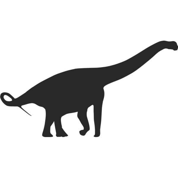 Brachiosaurus Dinosaur Silhouette 4 Thumbnail