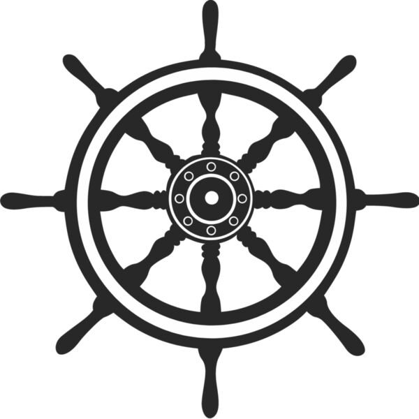 Boat Steering Wheel Silhouette 1 Thumbnail