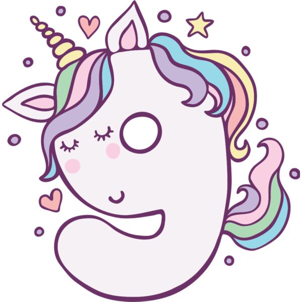 Nine Birthday Unicorn Number 1 Thumbnail