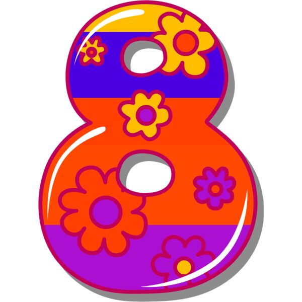 Eight Birthday Groovy Number 1 Thumbnail