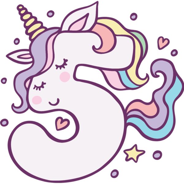 Five Birthday Unicorn Number 1 Thumbnail