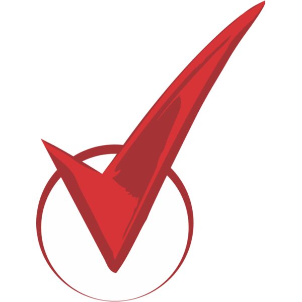 Red Right Checkmark in Red Circle Check Box 1 Thumbnail