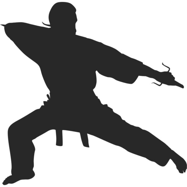Martial Arts Fighter Silhouette 8 Thumbnail