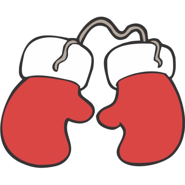 Christmas Santa Claus Gloves Mittens 1 Thumbnail