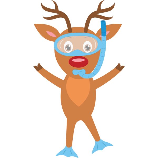 Christmas Reindeer Scuba Diving 1 Thumbnail