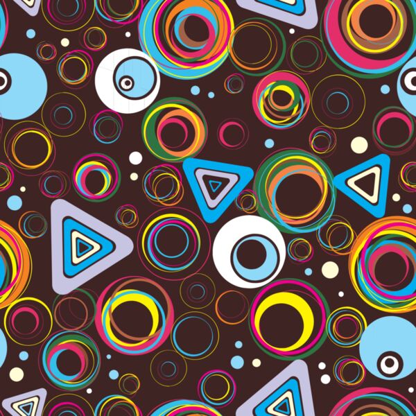 Groovy Triangle Circle Background 2 Thumbnail