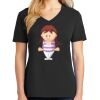 Ladies Core Cotton V-Neck Tee Thumbnail