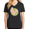 Ladies Core Cotton V-Neck Tee Thumbnail